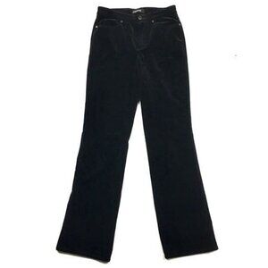 Cambio Black Velvet Stretch High Rise Bootcut Pant